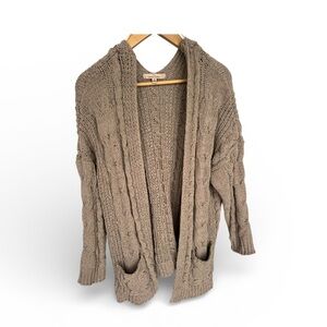 Love Tree Chunky Knit Brown Sweater Medium